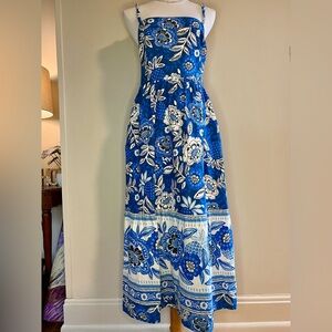 Rachel Zoe Blue and White Floral Maxi Dress